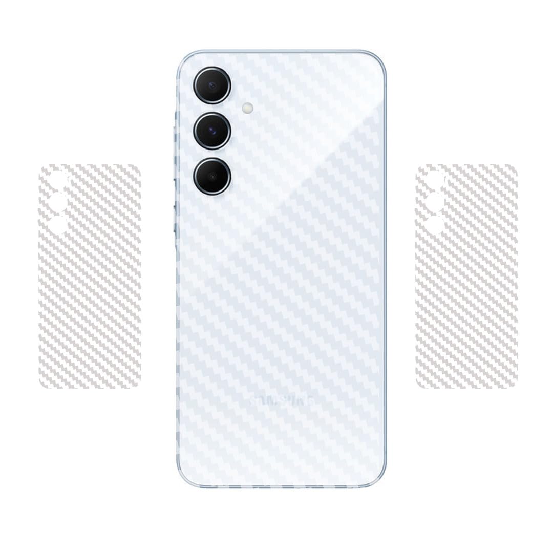 Berries™ (Pack of 2) Back Lamination Skin Compatible for Samsung Galaxy A55 5G || 3D Carbon Fiber Ultra-Thin Protective Film (Transparent) with Easy Installation KIT (B0CY8G561J) Amazon Price History, Amazon Price Tracker
