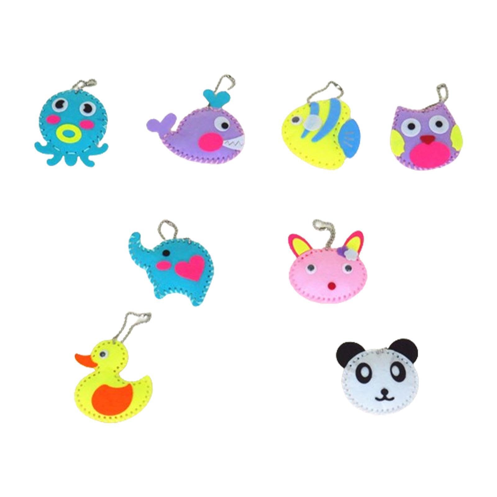 QIXCXAZ Preschool Educational Sewing Kits Fun for Creative Crafting Projects Learn to Sew in Fun Way Sewing Kit is Educational Toy for Kids in Preschool Kids Crafts Supplies