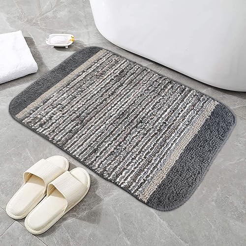 Image of Door Mats for Home | Door Mats for Home Entrance | Door Mat for Bathroom| Soft & Super Absorbent Mats for Shower | Washable, Non-Slip & Quick-Drying Mats (Pack of 2) (Beige)