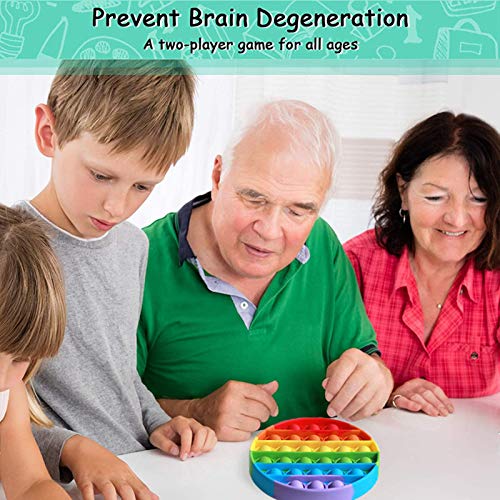 PUTOWUT Pop Pop Bubble Fidget Toy Silikon Sensorisches Zappeln Spielzeug, Autismus Special Needs Stressabbau, Toys for Kids Adults Angst Relief