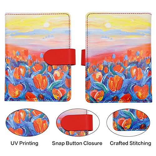 Image of Melsbrinna RFID Passport Holder for Travel, Unisex Adults, Red, PU Leather, RFID Blocking, Passport Cover