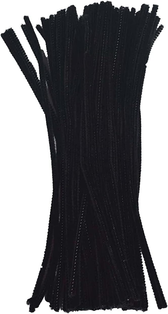 ATWOZEE Pipe Cleaner 12” for Craft Black Color : 100pcs : for HobbyCrafts, Scrapbooking,
