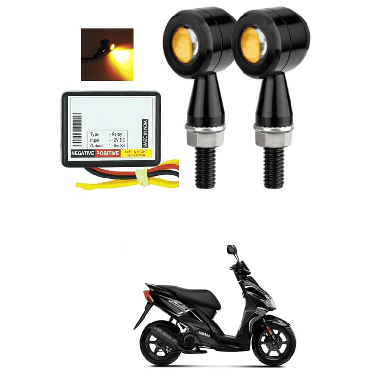 LOVMOTO Universal Multimode Aluminum Bullet Shape Turn Signal Lights Indicator + 16 Modes Flasher motorcycle Universal for All Bikes Models Turn Signal Lights Motorcycle Comfortable With Jo-gr