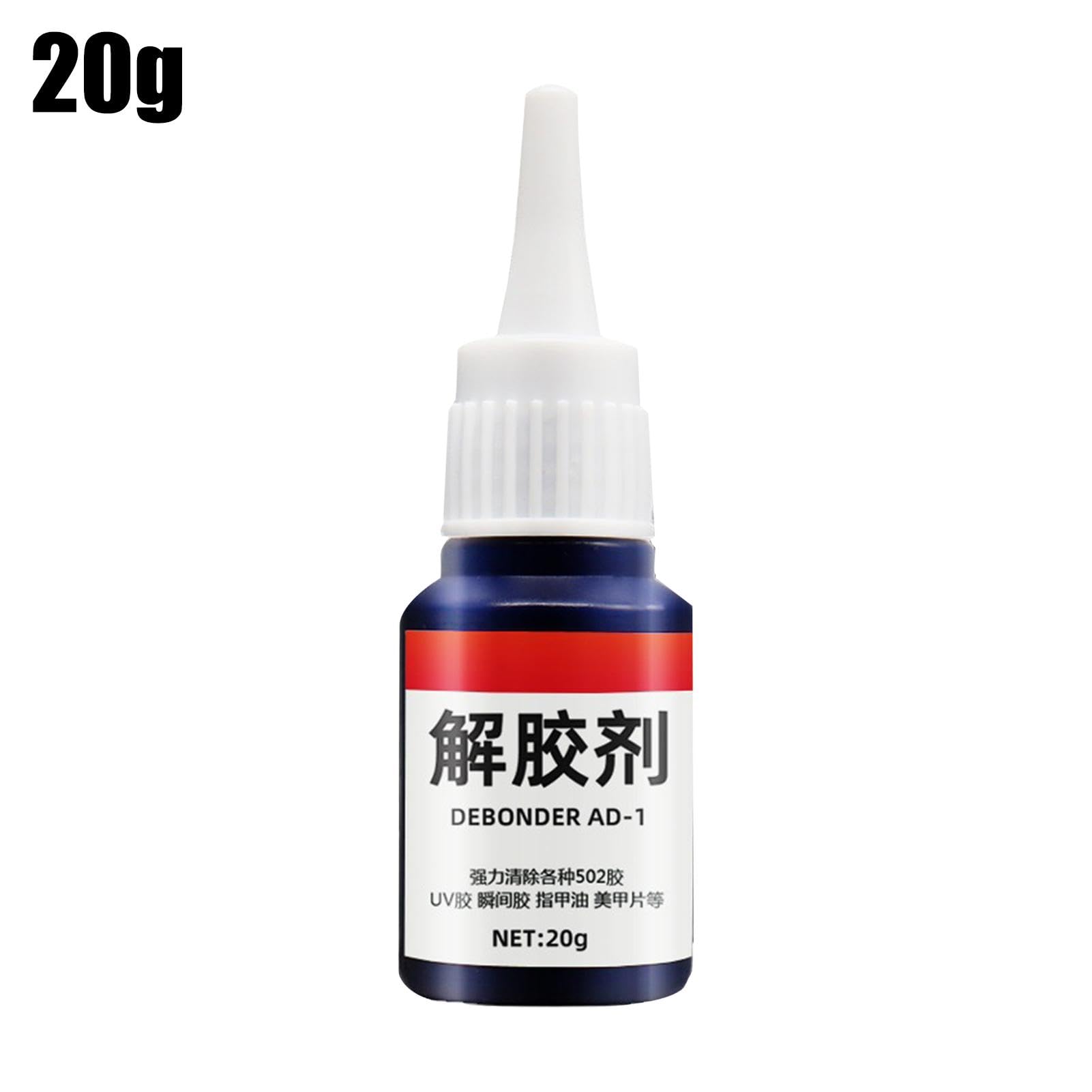 Klejony ?rodek do usuwania, ?rodek do usuwania kleju, Wielofunkcyjny zmywacz do kleju, Super Glue Remover, 20g Wielofunkcyjny zmywacz do kleju do paznokci, metalu, szk?