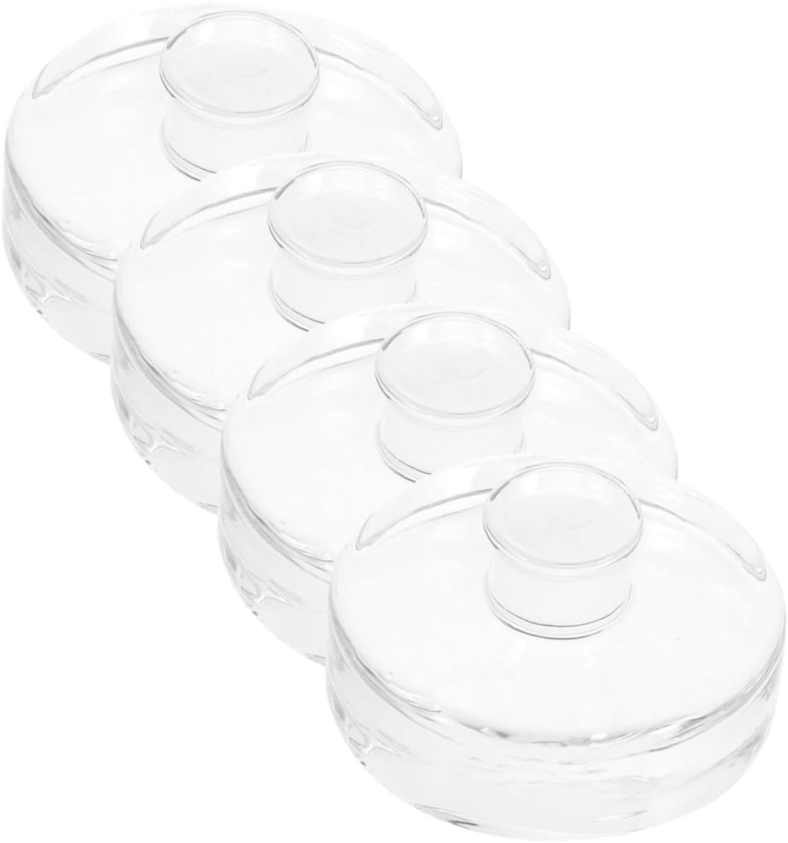 4pcs Fermenting Weights for Wide Mouth Jars Premium Glass Kitchen Lids for Pickling Kimchi and Sauerkraut Household Fermenting Pebbles