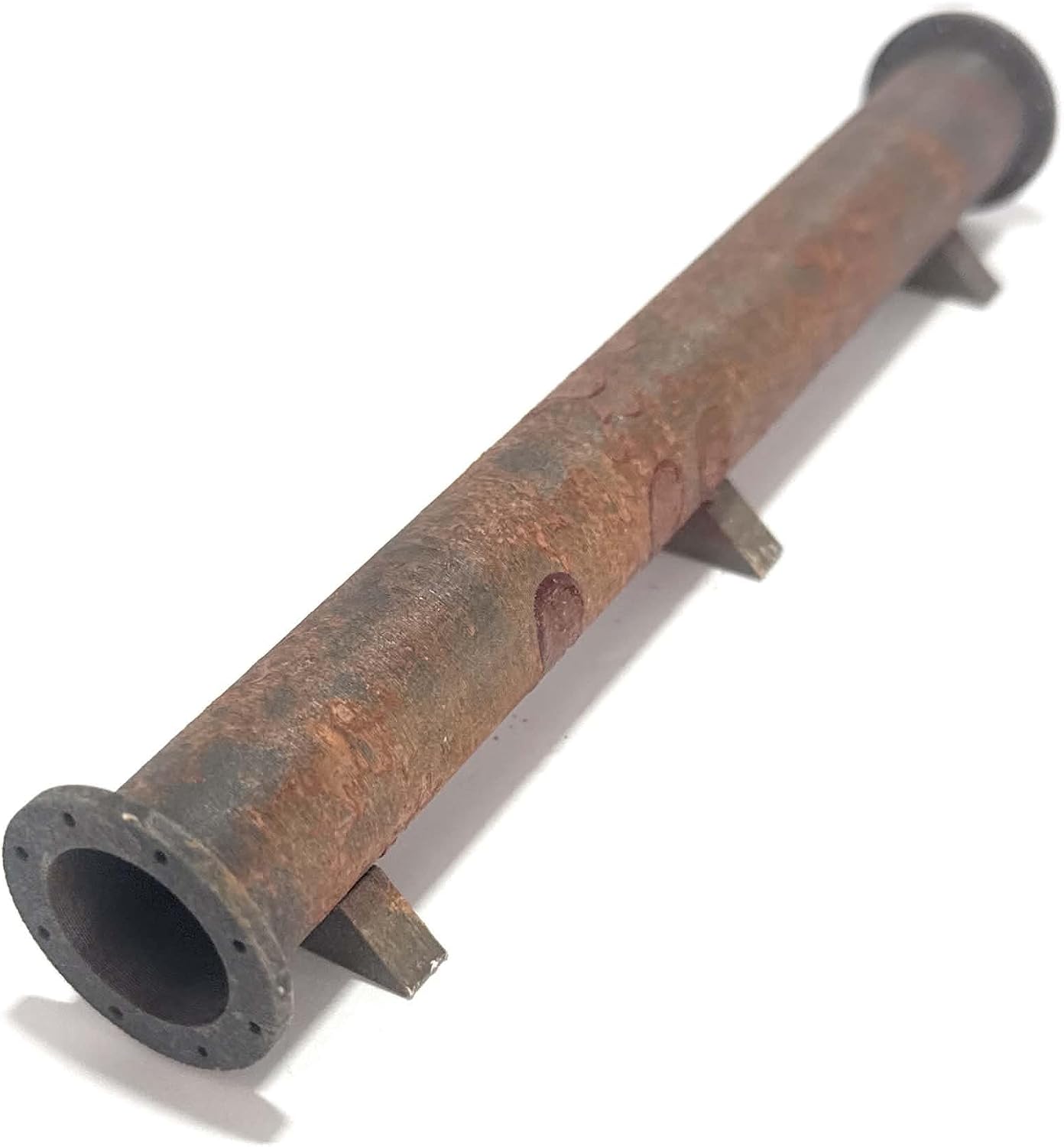 1:87 HO Scale 50ft Flange Pipe – Flatcar/Gondola Freight Load - 7in (Black)