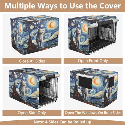 Housse de cage chat et chien imperméable pour intérieur extérieur - 6