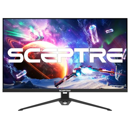 Sceptre IPS 24” Gaming Monitor 165Hz 144Hz Full HD (1920 x 1080) FreeSync Eye Care FPS RTS DisplayPort HDMI Build-in Speakers, Machine Black 2020 (E248B-FPT168),IPS 24″ 165Hz