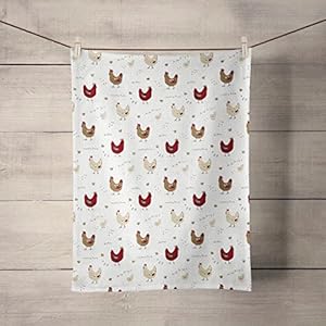 Cackleberry Home Farmhouse Chicken Kitchen Towels 100% Cotton, Set of 3 Cackleberry Home Farmhouse Chicken Kitchen Towels 100 Cotton Set of 3