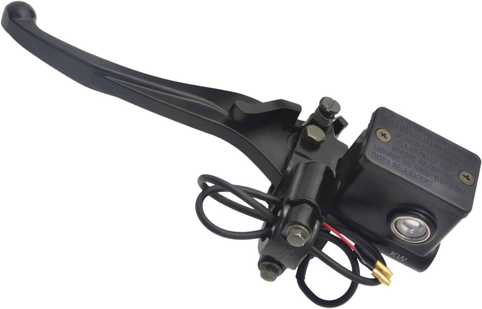 Electric Pedicab Hydraulic Brake Master Cylinder, Parking Lock, 5.9 in Lever Length, 22 Mm Hole, Tricycle Handle Accessories