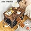 ALLOSWELL-Dog-Crate-Furniture-Indoor-Pet-Crate-End-Table-Wooden-Dog-Furniture-with-Removable-Tray-Decorative-Dog-Kennel-for-SmallMediumLarge-Dogs Indoor Pet Crate End Table