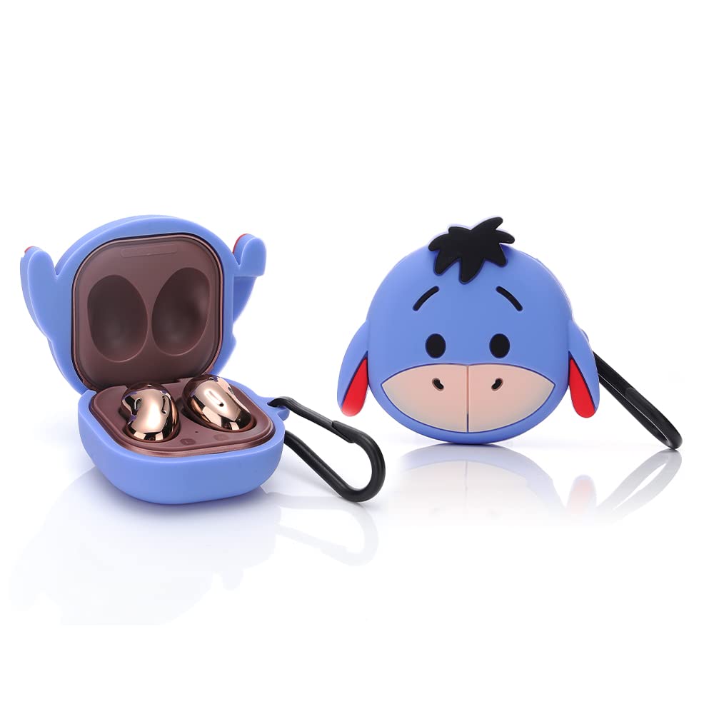 Funda para Samsung Galaxy Buds2 Pro (2022), Galaxy Buds 2 (2021), Galaxy Buds Pro (2021), Galaxy Buds Live (2020), XMBYGY Funda de Silicona con Llavero para Auriculares Galaxy Buds (Monster) - 4