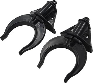 SHENYI Marine Hardware 2 Pieces Black Plastic Oar Lock Rowlocks for Boat Marine kayaks Canoe