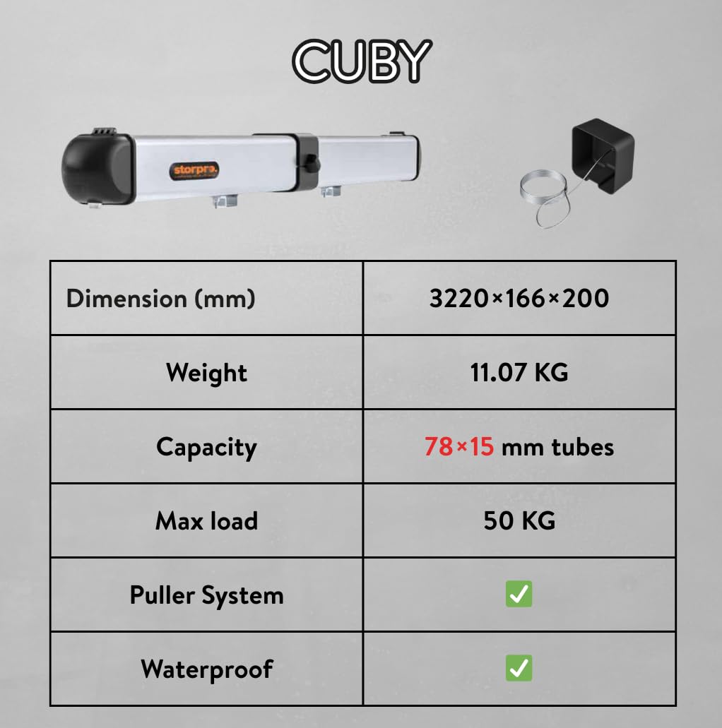 Bagażnik dachowy Tuba Box na rurki wędki 3m Cuby Lokhen