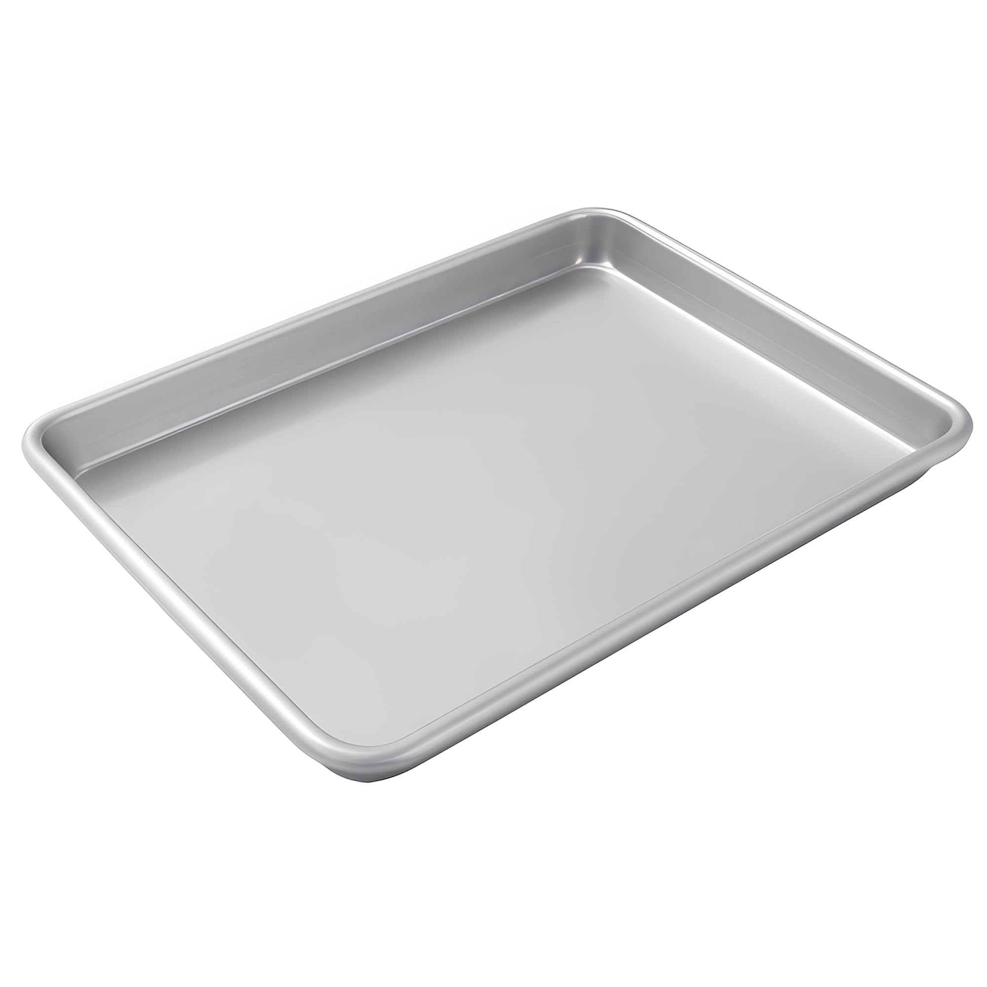 MBH - Pack de 5 Bandejas Lisas de Aluminio 60x40x2,5 cm para Panadería y Pastelería Profesional. Pack de Bandejas de Cocción con Cantos Redondeados para Horno Industrial