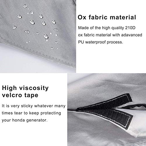 Matler Generator Cover for Honda Eu2000i Eu2200i, All Season Outdoor Storage Cover,Protect Against Dust, Debris, Rain Weather - Thumbnail 6