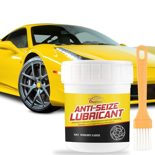 Onarieer Anti Seize Copper Thread Lubricant with Brush, Prevent Seizing, Galling, Corrosion, Extend Component Life (1 Pack)
