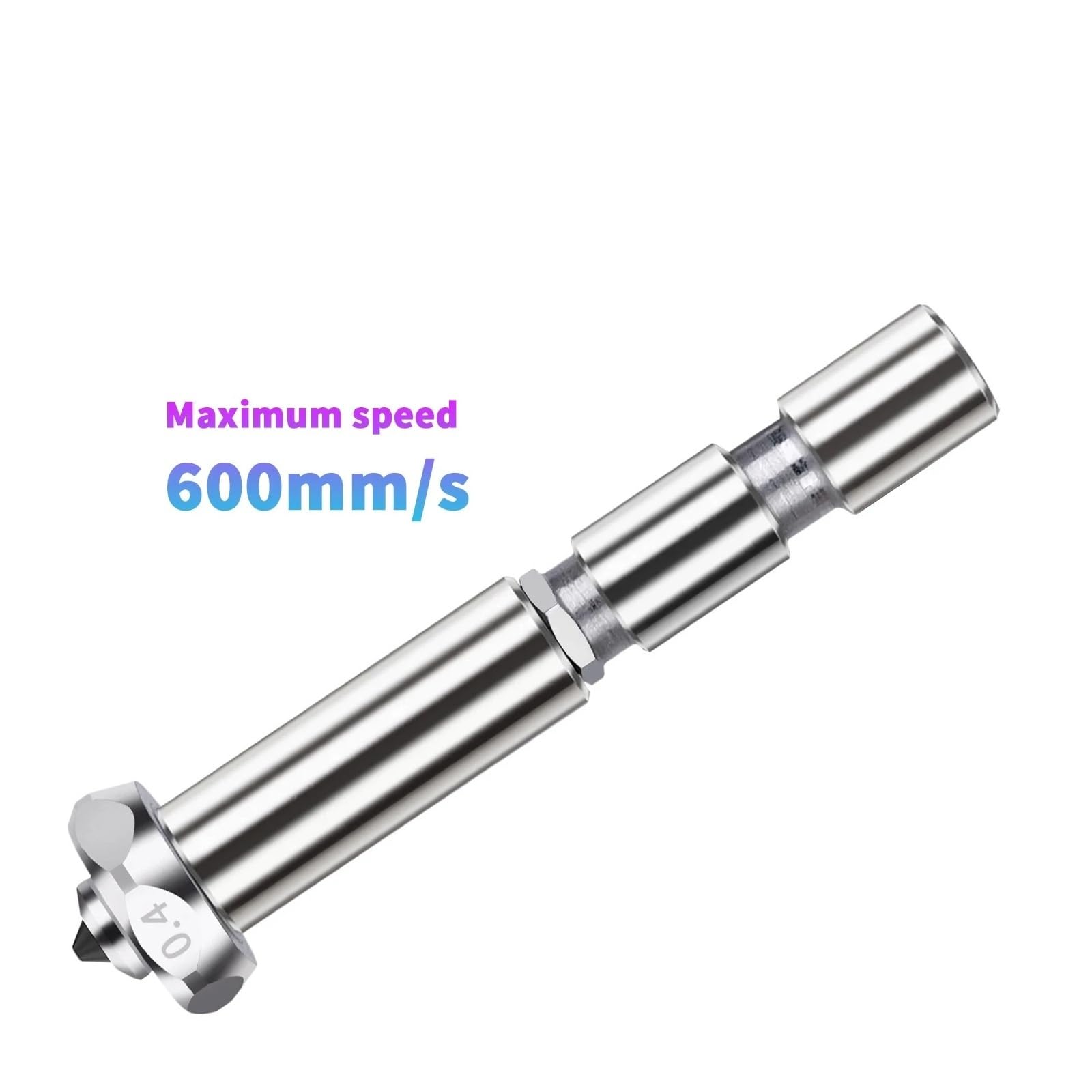 Hotend, compatible con Anycubic | Ajuste 3 Max/Combo, acero endurecido, 0,4/0,6/0,8 mm.(3PCS 0.8 nozzle)