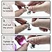 Suzeyar Metal Miniature LED Lights,Tiny Spot Light with magnet base,Battery Operated LED Lights,Wireless Miniature Spot Light for Artwork Painting,Jewelry Showcase,DIY Hand Craft (Multicolor changing)