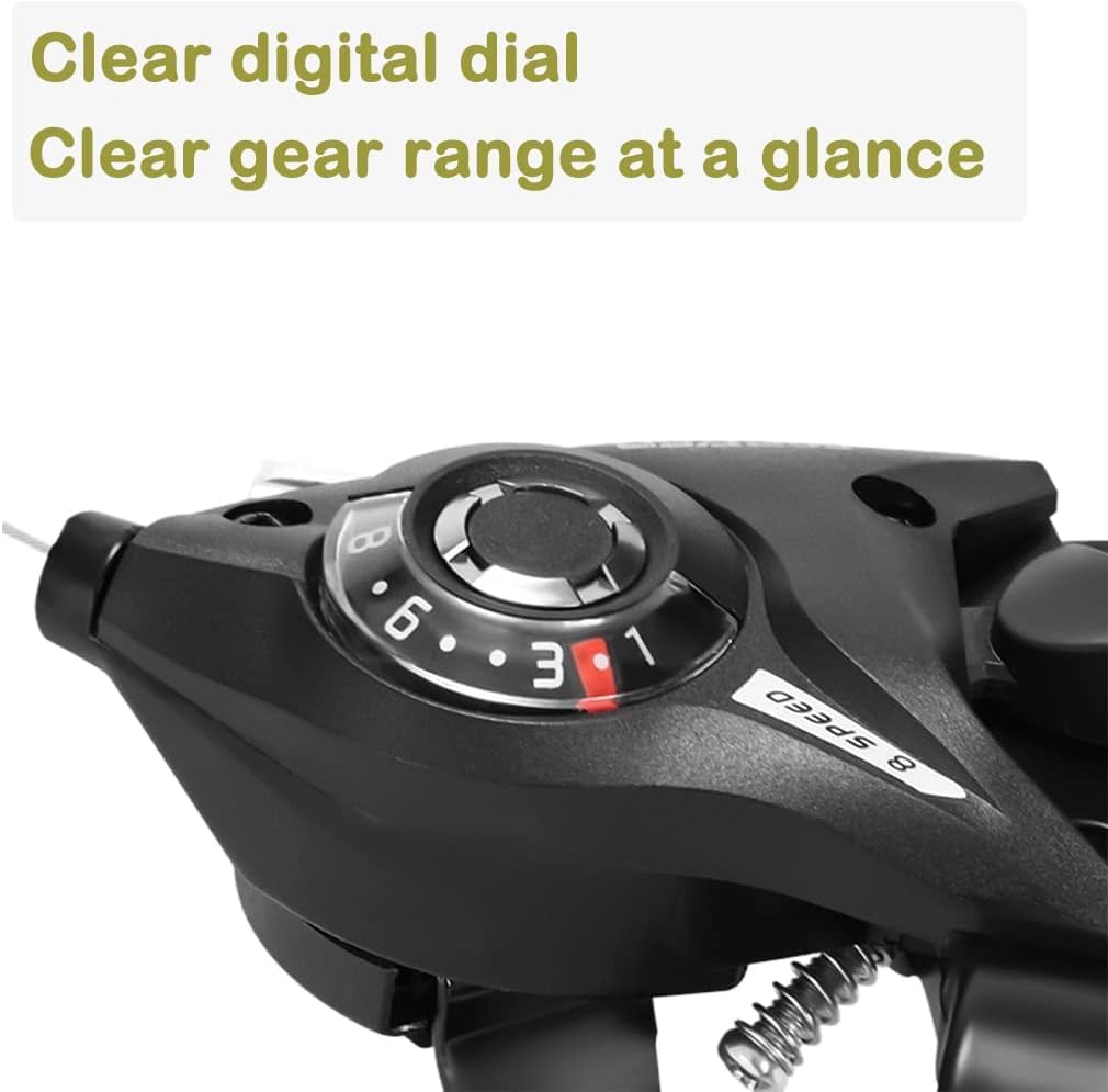 Leve Cambio Bici Comandi: Cambio Bici Comandi Cambio Bici, 3 X 8 velocità Leva Cambio a Doppio Comando, Leve Cambio Bici Comandi per Mountain Bike Bici da Corsa MTB Ciclismo (3x8 velocità)