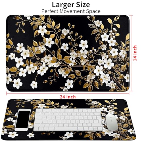 Image of Card Mat for MTG & TCG Playmat,White Flowers
