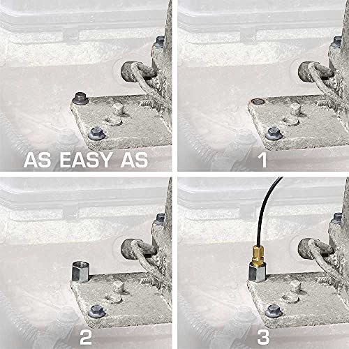 Glowshift Turbo Boost Bolt Adapter Compatible With 24-Valve 5.9L Dodge Ram 2500 3500 Cummins Diesel 1998.5-2007.5 - Installs To Intake Manifold Horn #TOP3