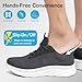 DimaiGlobal Men's Slip On Walking Shoes Casual Sneakers Tennis Shoes Non Slip Athletic Running Shoes Lightweight Workout Shoes Breathable Mesh Fashion Sports Shoes Dark Gray