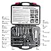 Powerbuilt Master Steering Wheel and Lock Plate Puller Kit, Foreign and Domestic Vehicles, 16 Piece Car Repair Tool Set - 648748