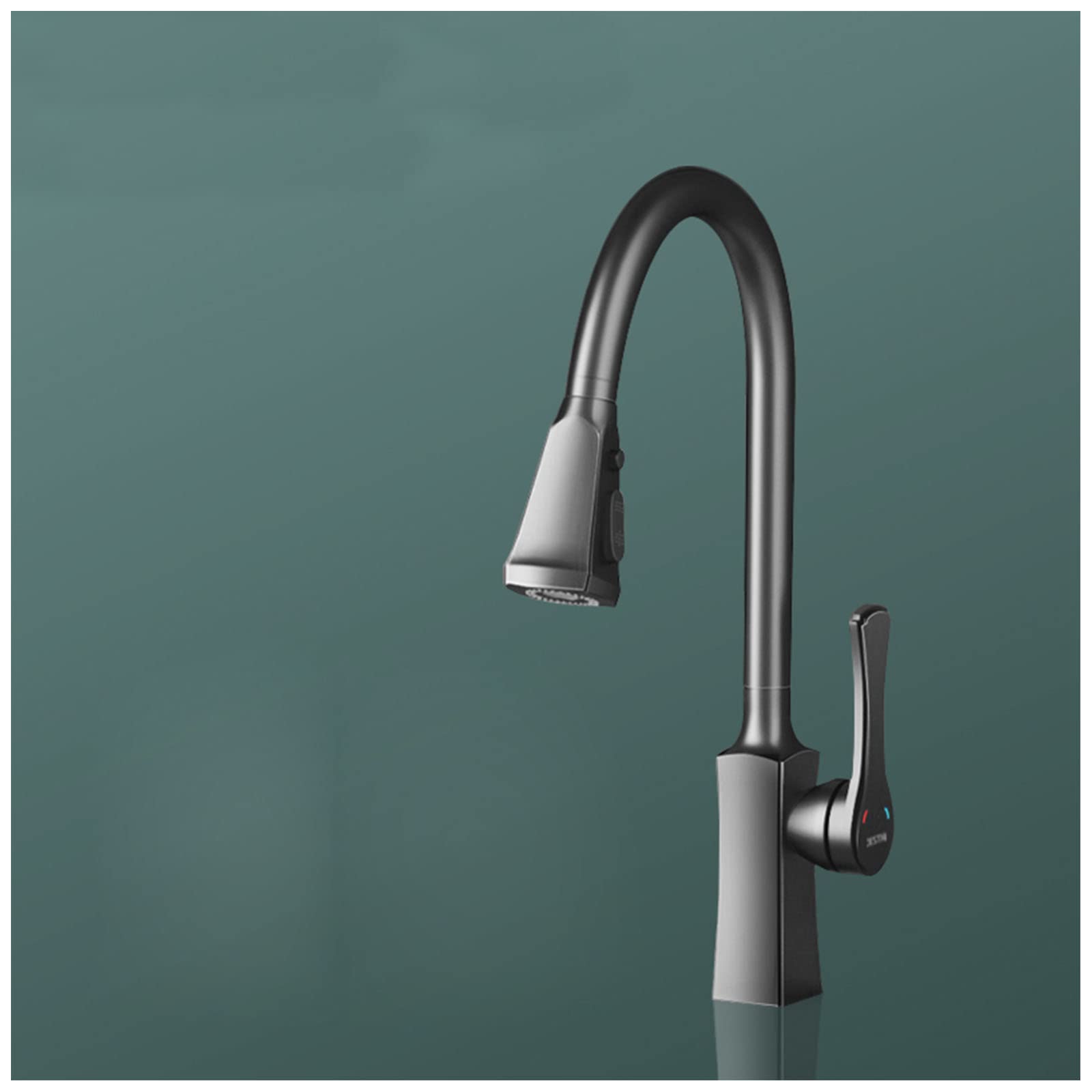 Pull Down Kitchen Faucet With Sprayer, High Arc Kitchen Faucet With Pull Down Sprayer, Dual Function Faucet For Kitchen Sink, Kitchen Faucets With Pull Down Sprayer, Brass Kitchen Faucet,Grey