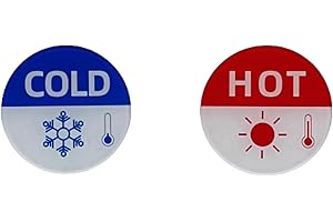 Hot and Cold Stickers: Self-Adhesive Acrylic Labels for Child Safety