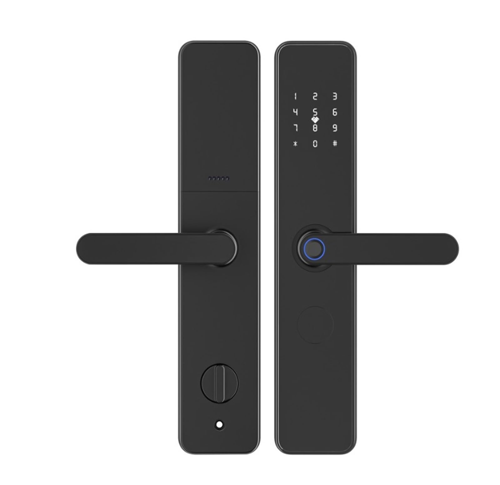 Arunasc Nero Door Locks Keyless Entry Smart Lock With Handle Fingerprint Door Lock Electronic Deadbolt For Front Doors For Home Smart