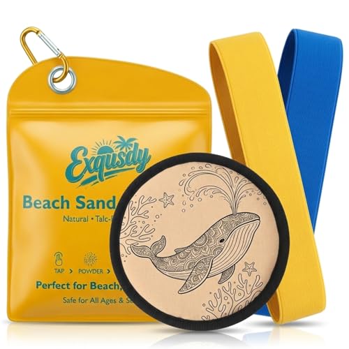 Beach Sand Remover Kit - 2-in-1 Sand Removal & Towel Bands