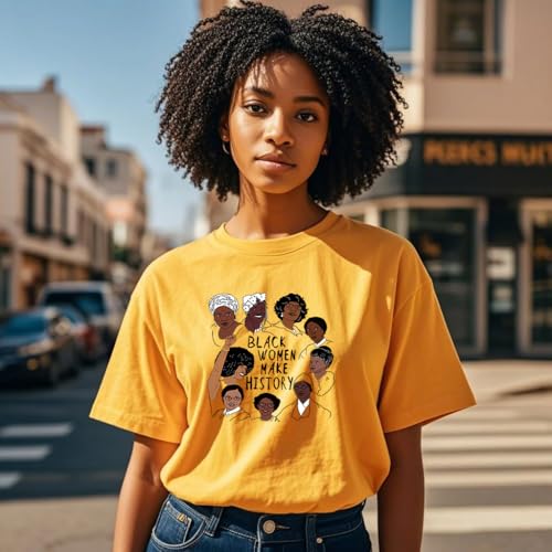 Image of Black History Shirts Black Graphic tees for Men and Women, Magic Fashion Afro American Natural Hair Vintage Melanin T-Shirts