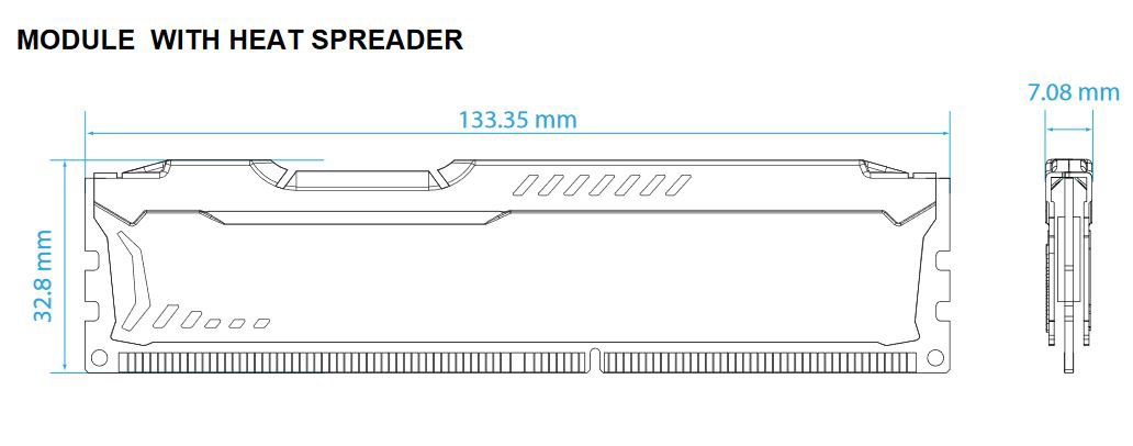 Kingston 4GB HyperX FURY 1866MHz DDR3 CL10 Desktop Ram Black -HX318C10FB/4
