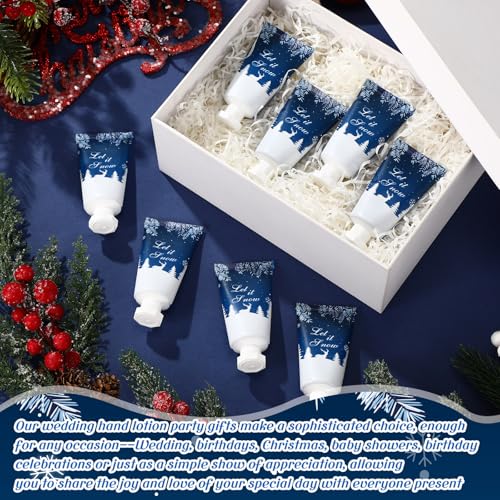Image of 50 Pcs Christmas Hand Cream Gifts Bulk 1 oz Favors Snowflakes | Body Lotion for Xmas Party Favors, Thank You Gifts for Coworker Women Teacher Nurse, Travel Size Souvenir Party Supplies