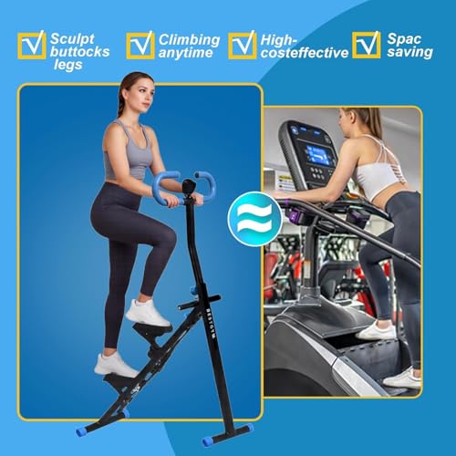 Image of EMNDR Vertical Climber Stair Stepper for Home Workout | Cardio & Strength Training Machine | Heavy-Duty Triangular Steel Frame | Smooth & Quiet Motion | LCD Display | Supports 330 LBS (Stair Climber)