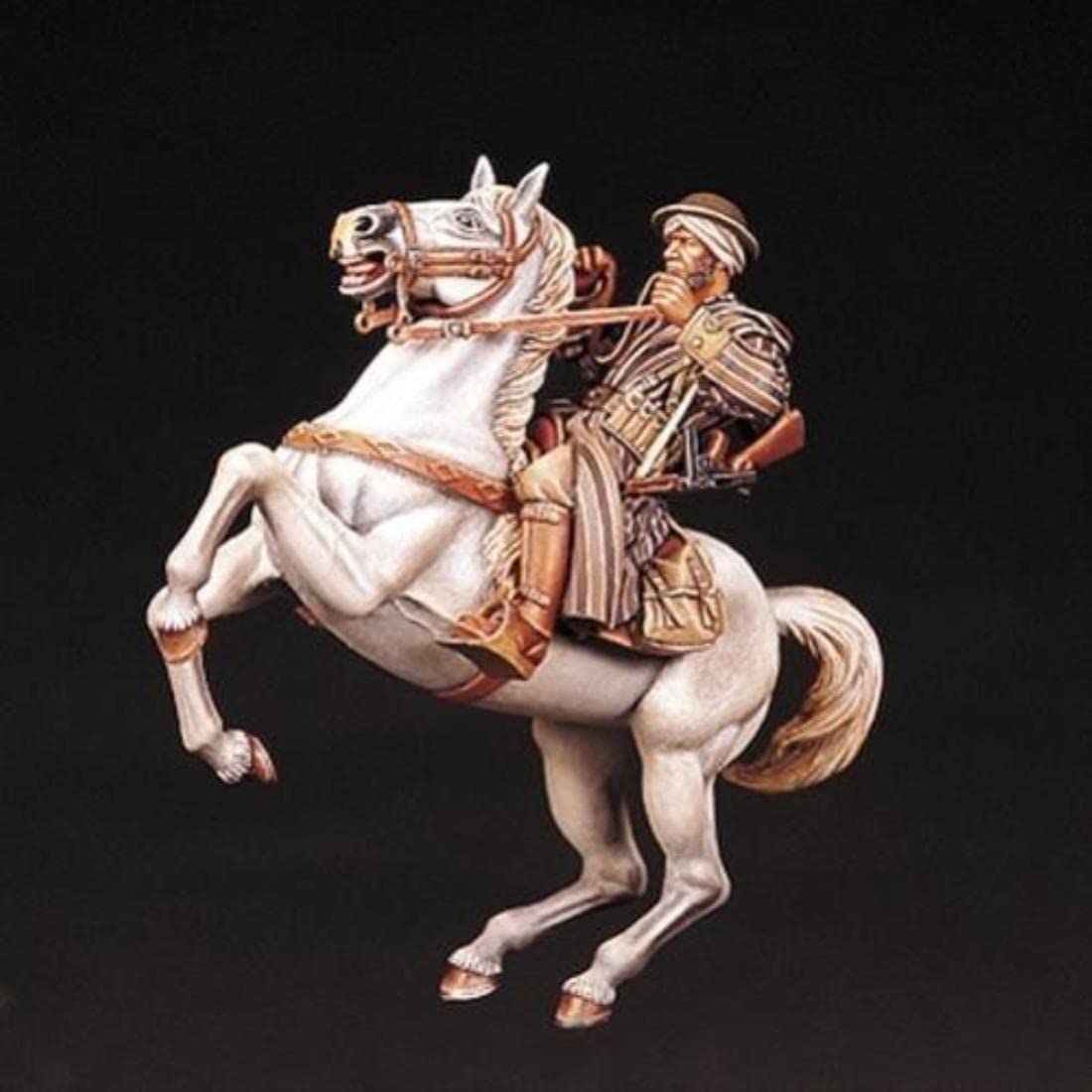 1/35 Figura de Soldado de caballería Colonial Francesa incolora Figura histórica de Resina incolora Kit de Garaje en Miniatura sin Montar sin Pintar