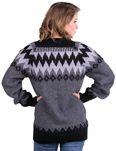 Image of Gamboa Alpaca Cardigan Sweater for Women Hooded Knit Fall Winter Lady Womens Lightweight Sweaters