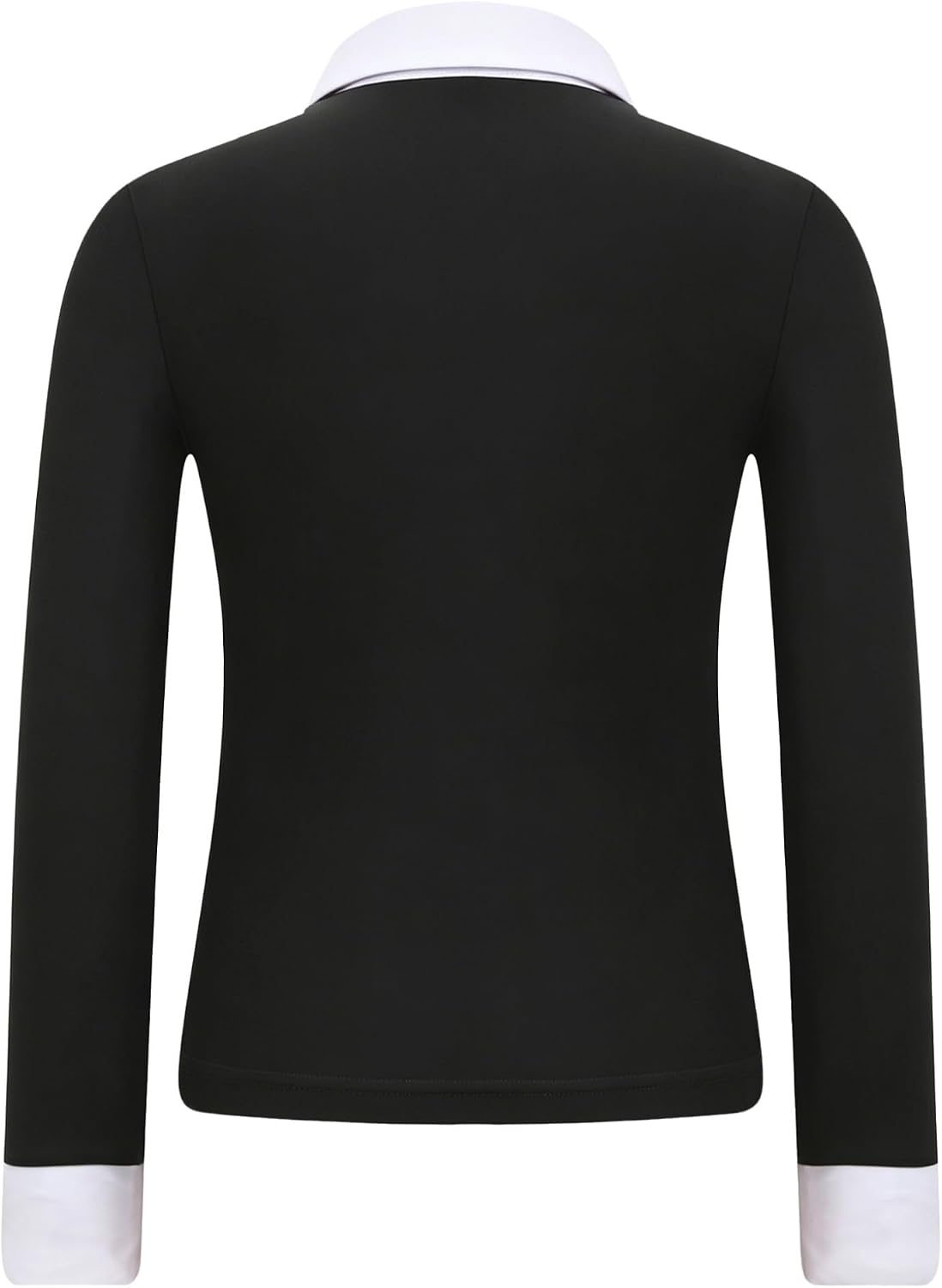 TTAO Girls Kids Horse Riding Shirts Horseback Show Shirt Equestrian Long Sleeve Top Half Zip Pullover Sweatshirt