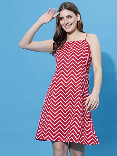 Image of OOMPH! Women A-Line Floral Mini Dress Western, Off Shoulder, Slip On