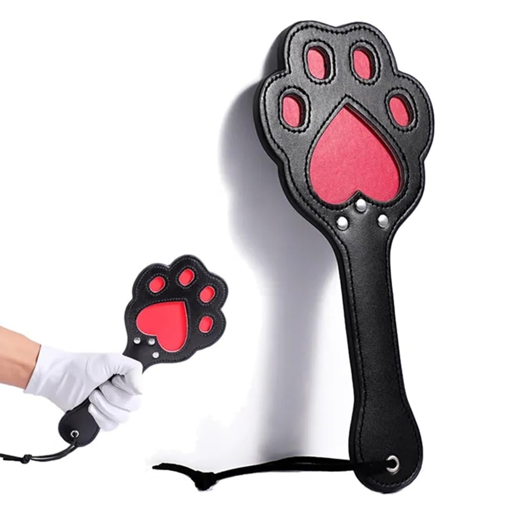 Paletas de cuero con forma de pata de gato, látigo de entrenamiento para montar a caballo, accesorios para actuaciones en escenario