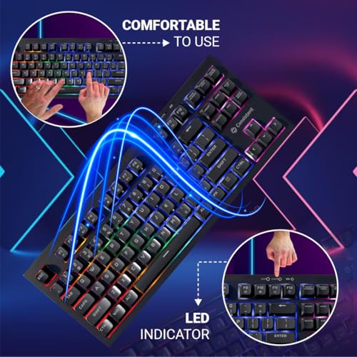 Image of Consistent Paradox Gaming Wired Keyboard, USB Connection | Windows Lock Key | Multimedia Shortcuts with 87 Keys | 19 Anti-Ghosting Keys