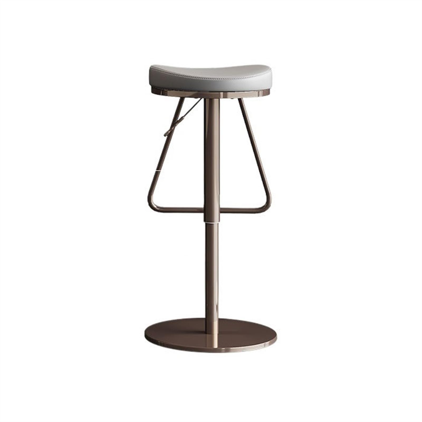 Eines C Home Bar Furniture Bar Stool Light Luxury Bar Stool Household Swivel Hair Without Backrest Stainless Steel Liftable (56-82Cm) Bar Hair Ounter Barstool(C)