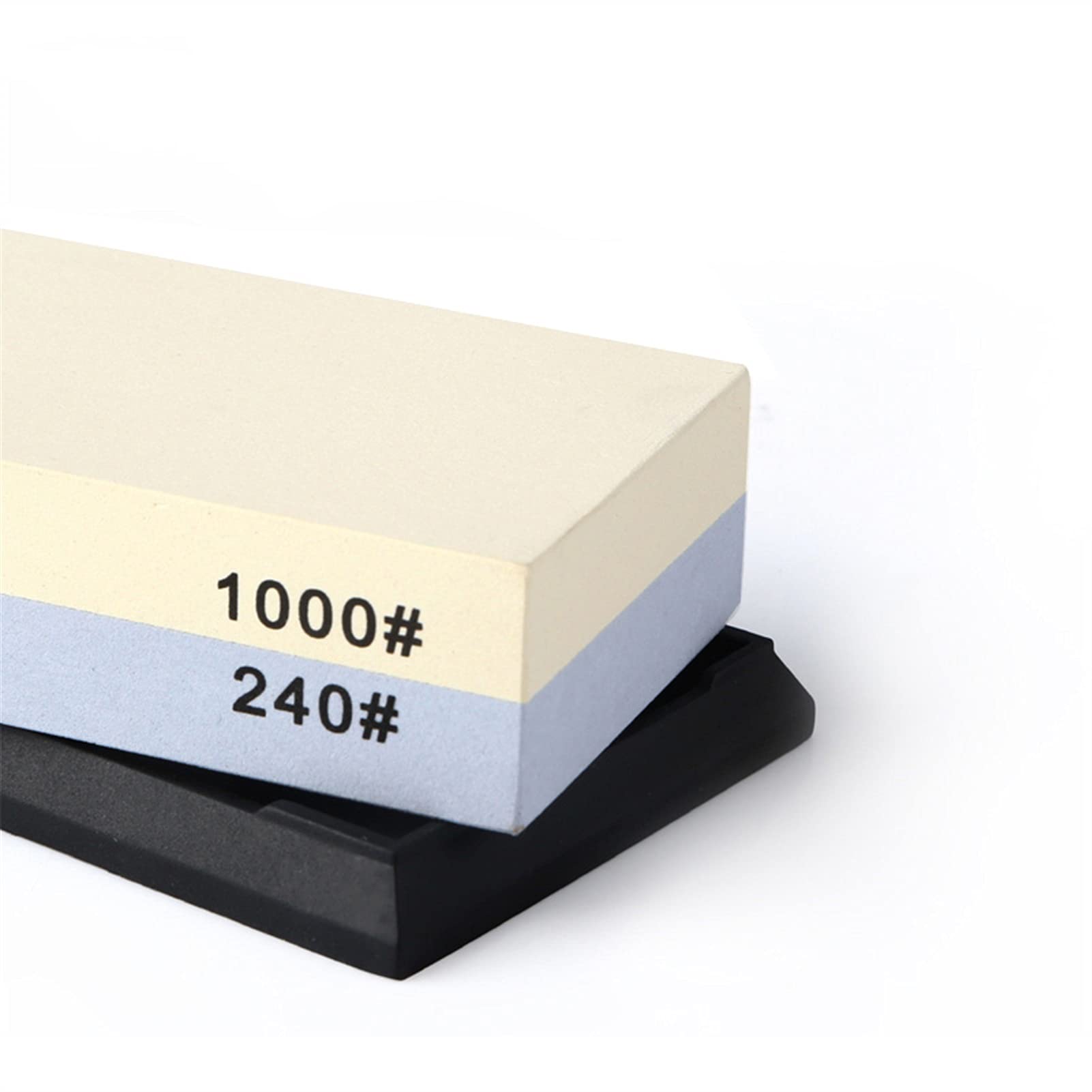 240/1000Grit Dwustronny Osełka do ostrzenia z antypoślizgową podstawą Kamień do ostrzenia noży do naprawy i ostrzenia ostrza Narzędzie do naprawy noży kuchennych Kombinowany kamień do ostrzen