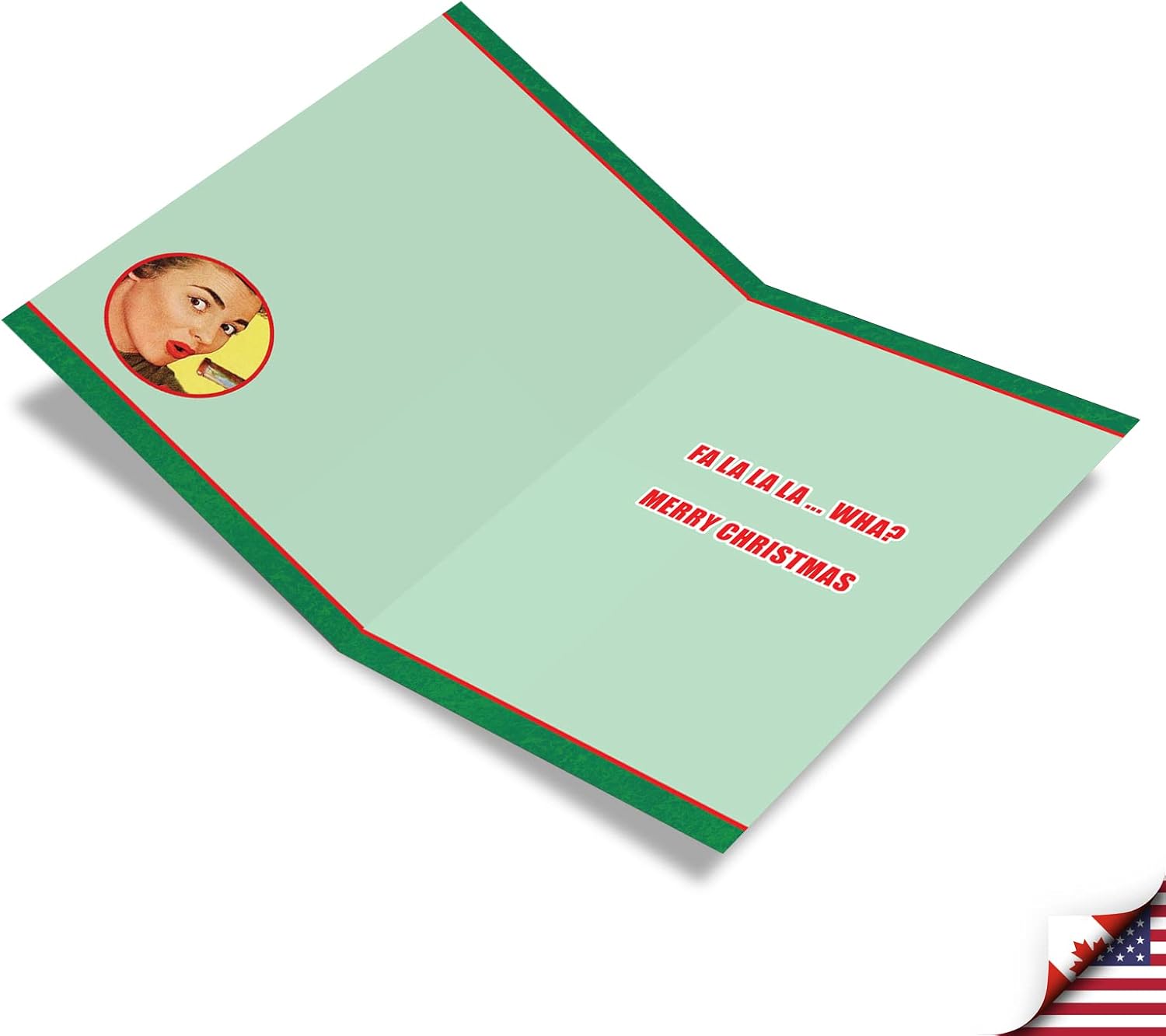 NobleWorks - 12 Vintage Funny Christmas Cards Boxed - Adult Retro Holiday Humor, Notecards with Envelopes (1 Design, 12 Cards) - Holly Jolly Sh-tfaced B6493