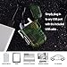 Waterproof Dual Arc Lighter,USB Rechargeable Windproof Flameless Electric Lighter with Lanyard for Outdoors Adventure Camping Hiking(Black)