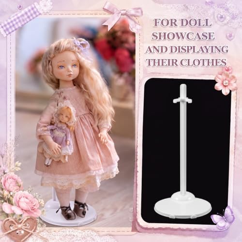 Image of 100 Pcs Acrylic Doll Stands Display Holder Action Figure Stand, White