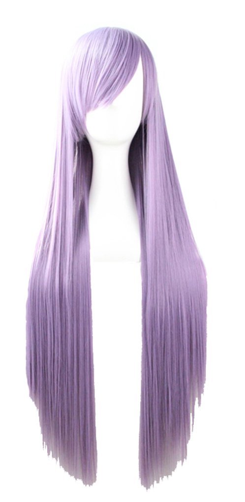 Prettybuy32" 80cm Fashion Women's Cosplay Hair Wig Long Straight Hair Heat Resistant Costume Party Full Wigs (lavender)