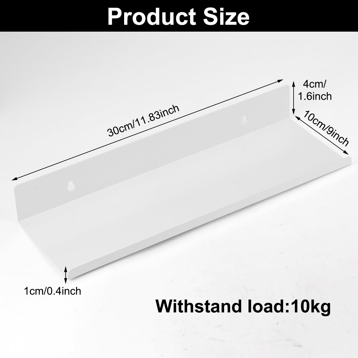 Handson zwevende wandplank wit 23.5 cm kopen? Panelen