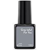 Sensationail “Gray-teful For You” Nail Gel For up to 2 Weeks of Dazzling Color, LED Lamp Required, Long-Lasting Finish, No Dry Time, Gray, 0.25 Fl Oz